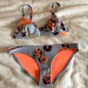 Triangl Light Blue Floral Bikini Set